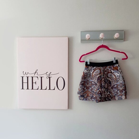 NWOT Maje floral paisley jacquard wrap overlay shorts, XS - Picture 9 of 9